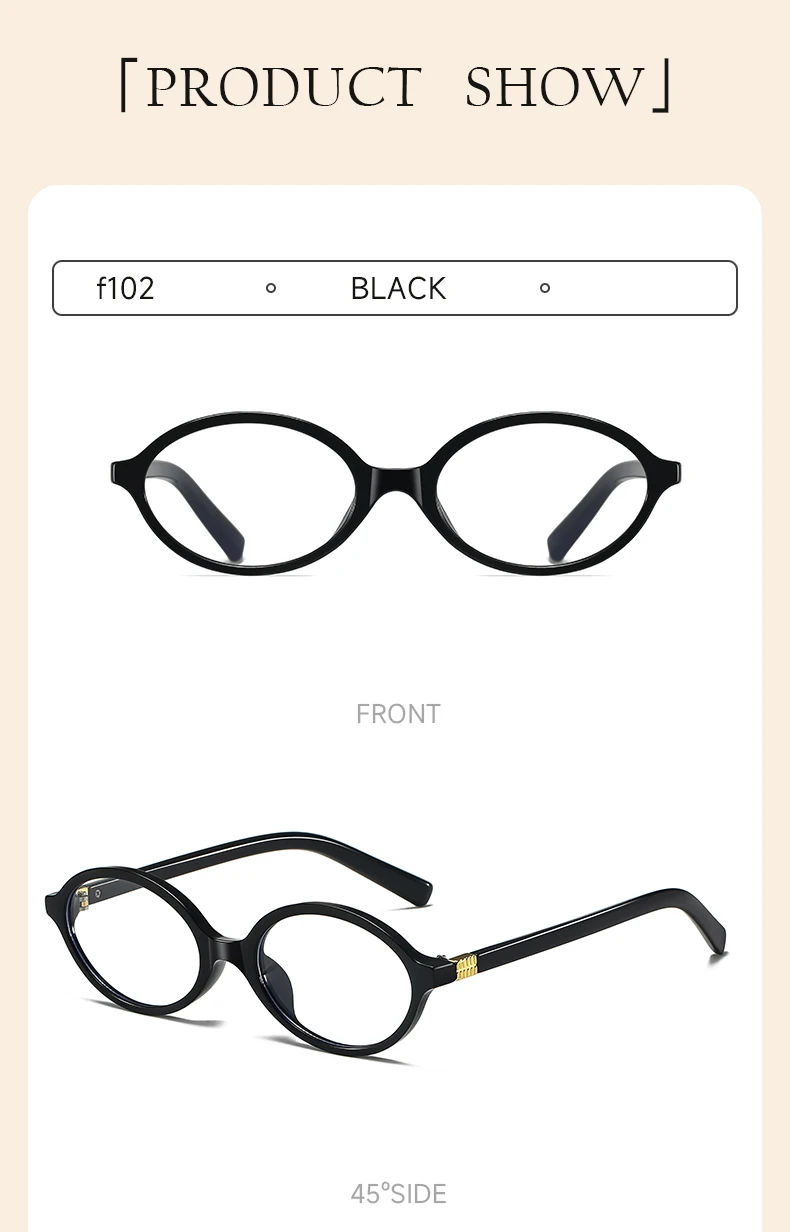 2025 BEAU FIVE Neue photochrome Retro-High-End-Brille mit ovalem Rahmen für Damen – schlankmachend und geeignet für natürliche Aussichten F102 – Detail 14