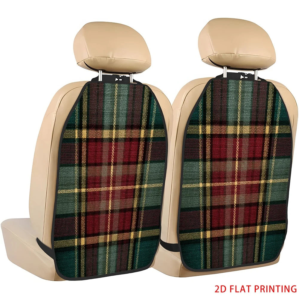 2D Plane Printing 2pcs Backseat Protector Seat Covers Individuation Decoration Animal Friends Pattern Applies To Various Models