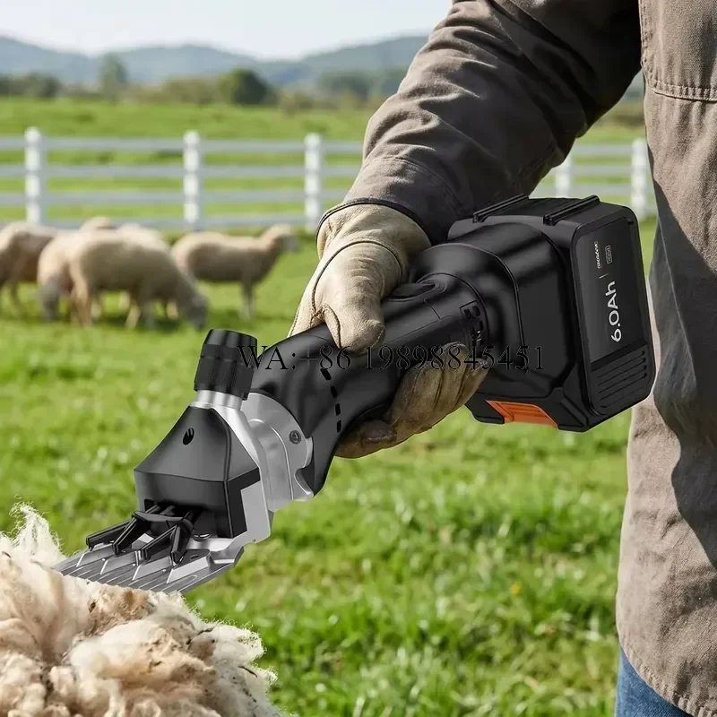 WMWMNU Portable Wool Clippers for Farm Work Lithium Battery Sheep Shearing