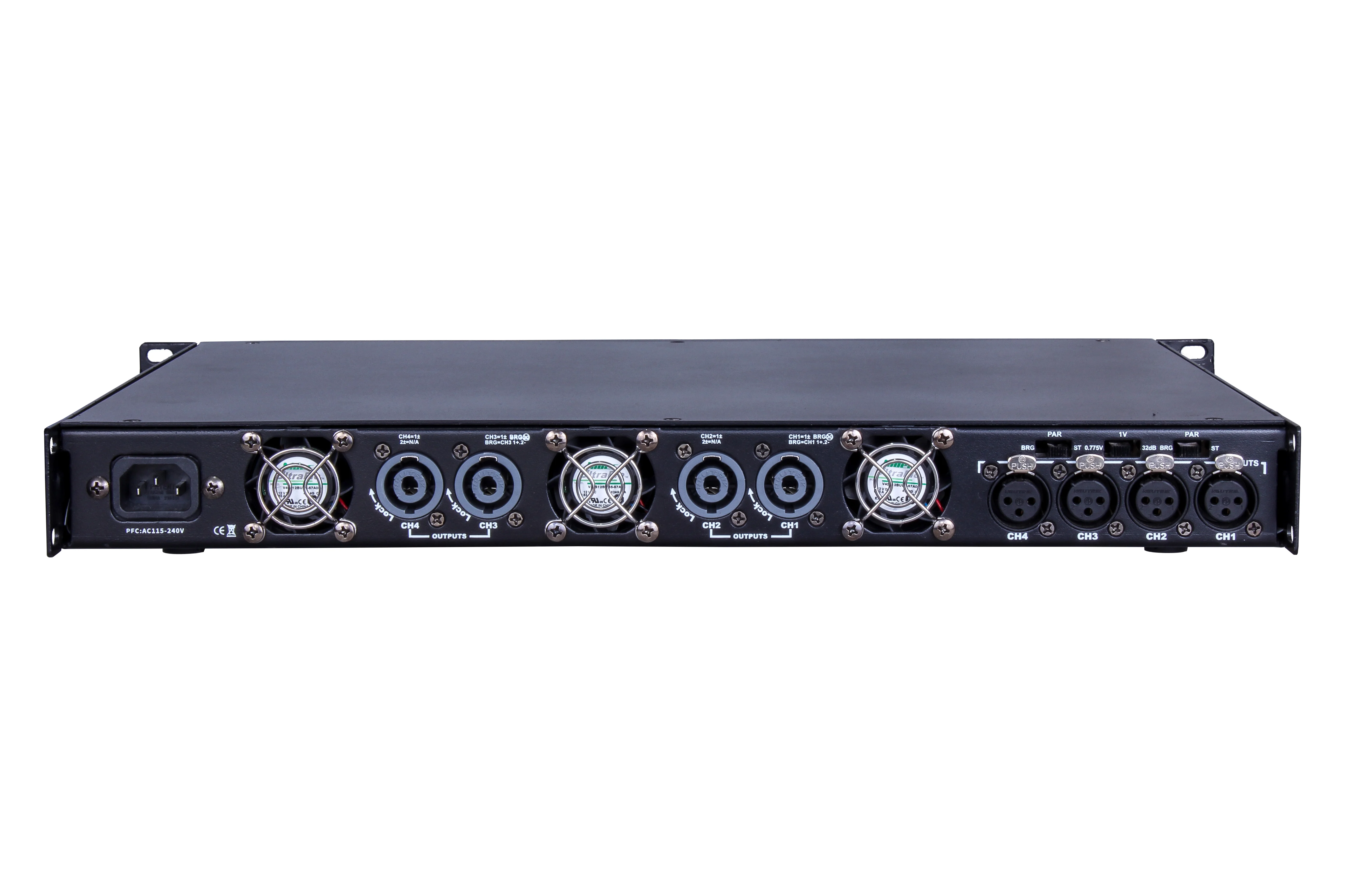 1U Manufacturer Hot-selling 4CH Professional Hi-Fi-level Digital (Class D) Professional Stage Audio Digital Power Amplifier