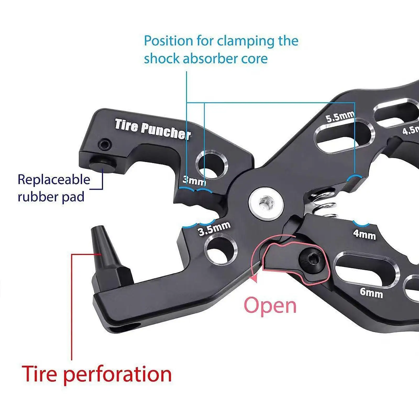 

Многофункциональный металлический зажим для амортизаторов радиоуправляемых моделей, инструмент для ремонта радиоуправляемых машин и аксессуаров для краулеров 1:10