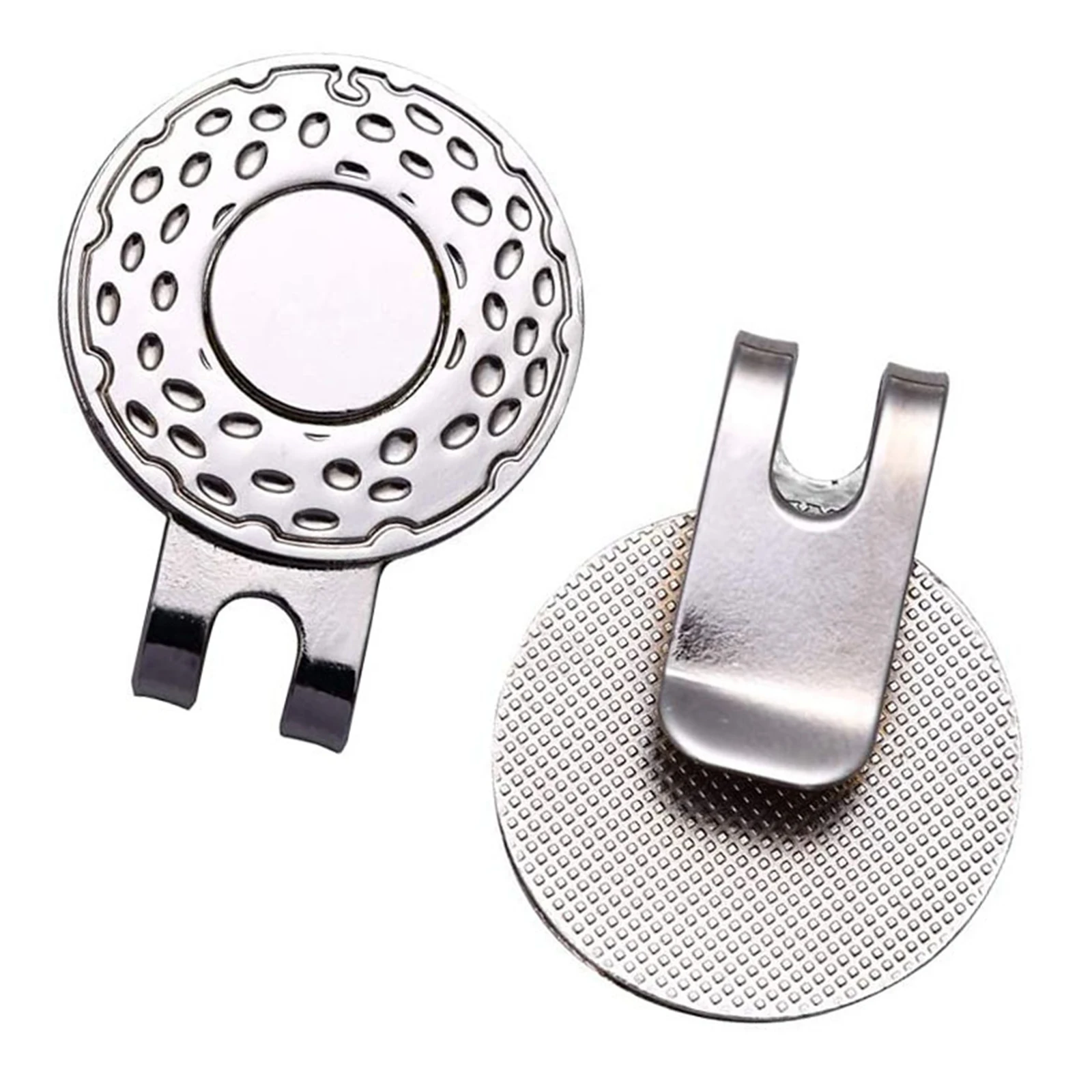 Picture 3: 6Pcs Golf Ball Marker with 1Pc Detachable Magnetic Hat Clip Outdoor Golfing Aid Tool Accessories