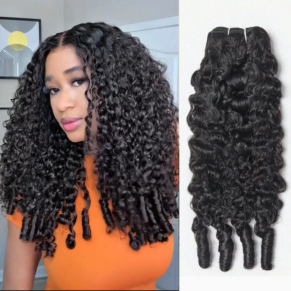 

16A Burmese Curly Human Hair Bundles Unprocessed Human Hair Raw Hair Bundles Burmese 3C4A Hair Extension Pixie Curly Bundles
