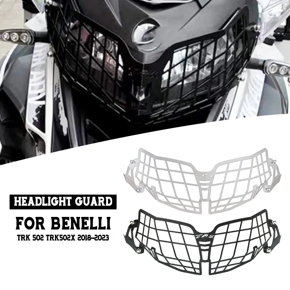 

Motorcycle For Benelli TRK 502 TRK502X 2018 2019 2020 2021 2022 2023 Accessories Headlight Guard Protector Shield Mesh Grille