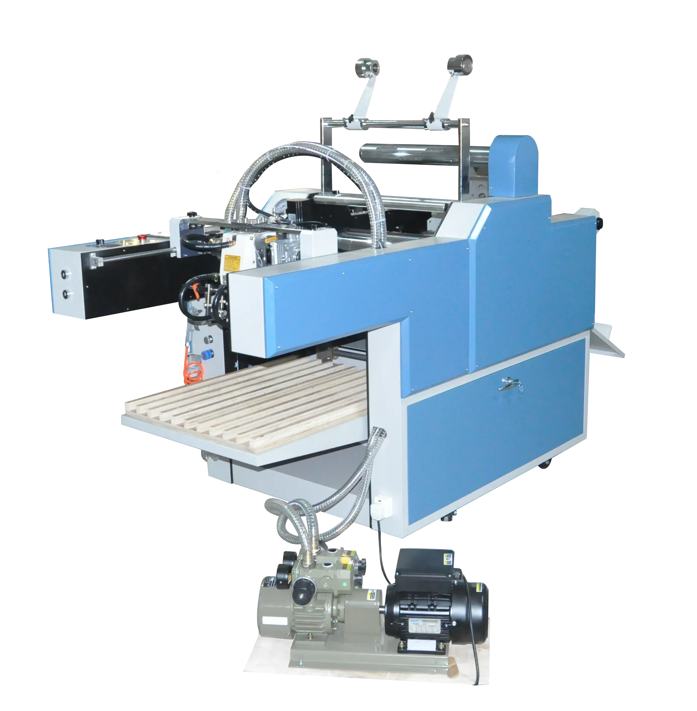 SUP-SL540F Heavy Duty 530mm Foil Sleeking and Auto Feed Hydraulic Automatic Laminator Machine with Winding Function