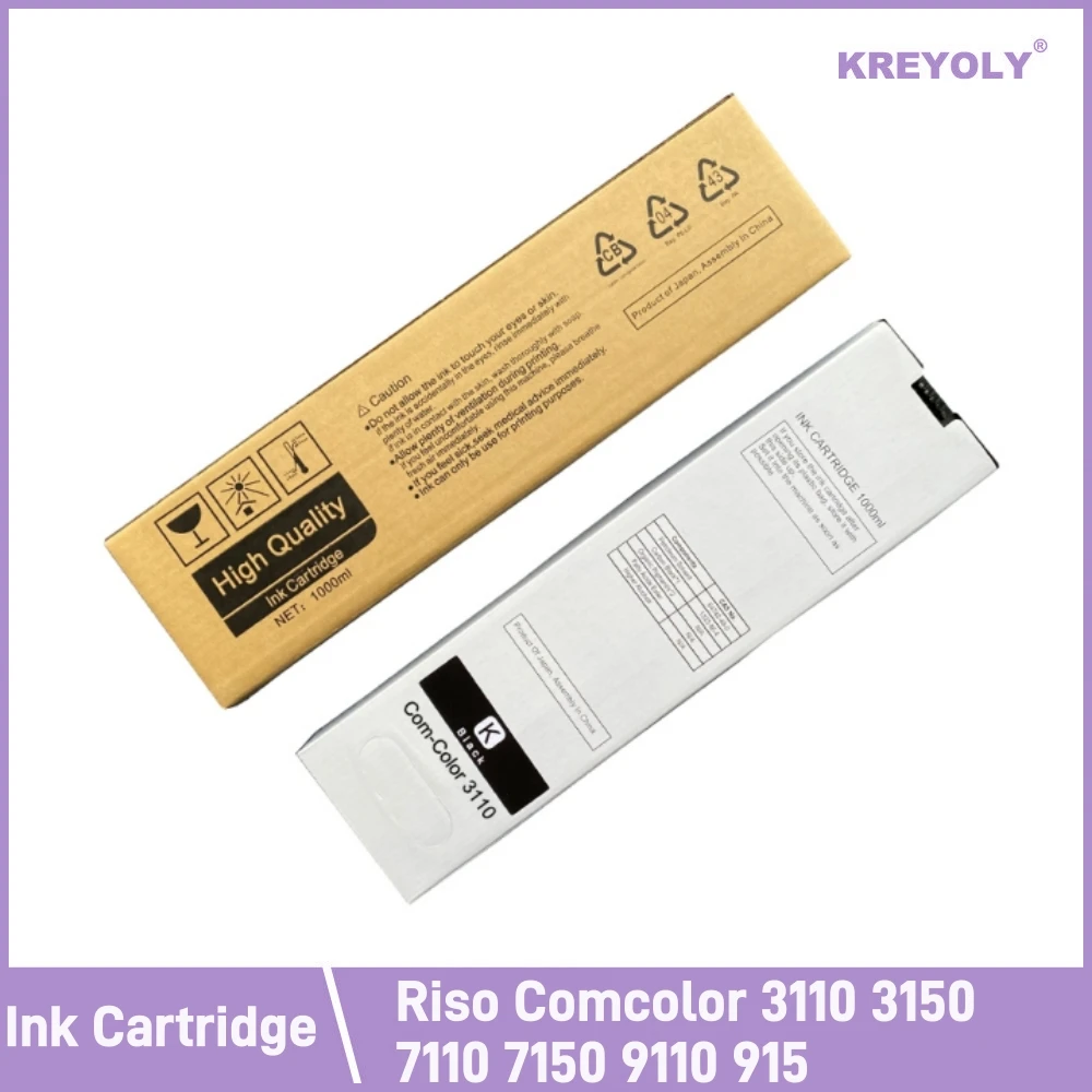 Cartucho de tinta Compatible con Riso Comcolor, 3110, 3150, 7110, 7150, 9110, nkjet, PrinterS-6701E, S-6702E, S-6703E, oneset