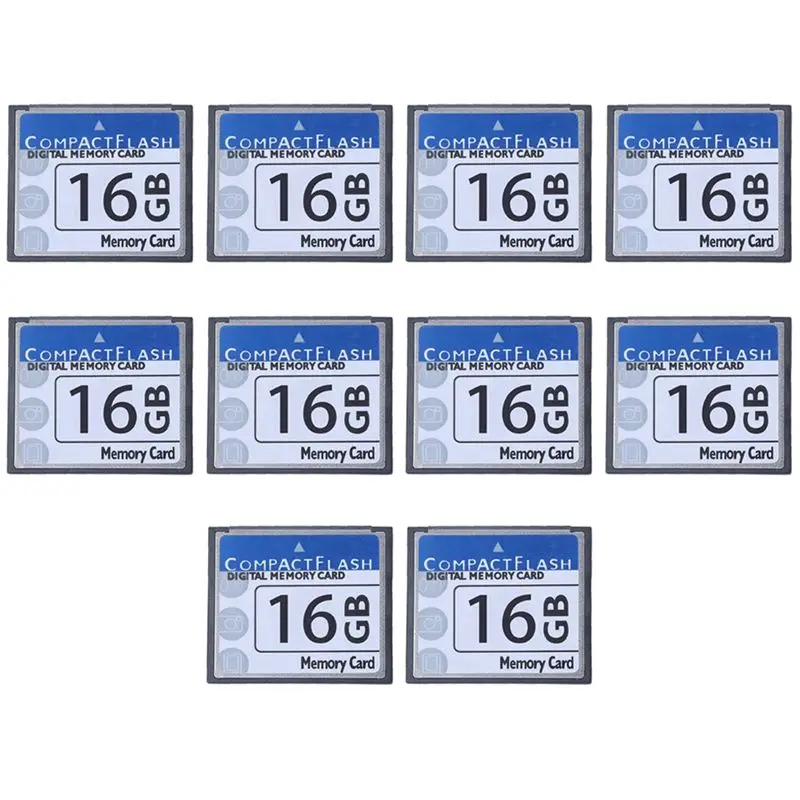 Exquisite-10X Professional 16GB Compact Flash Memory Card(White&Blue)