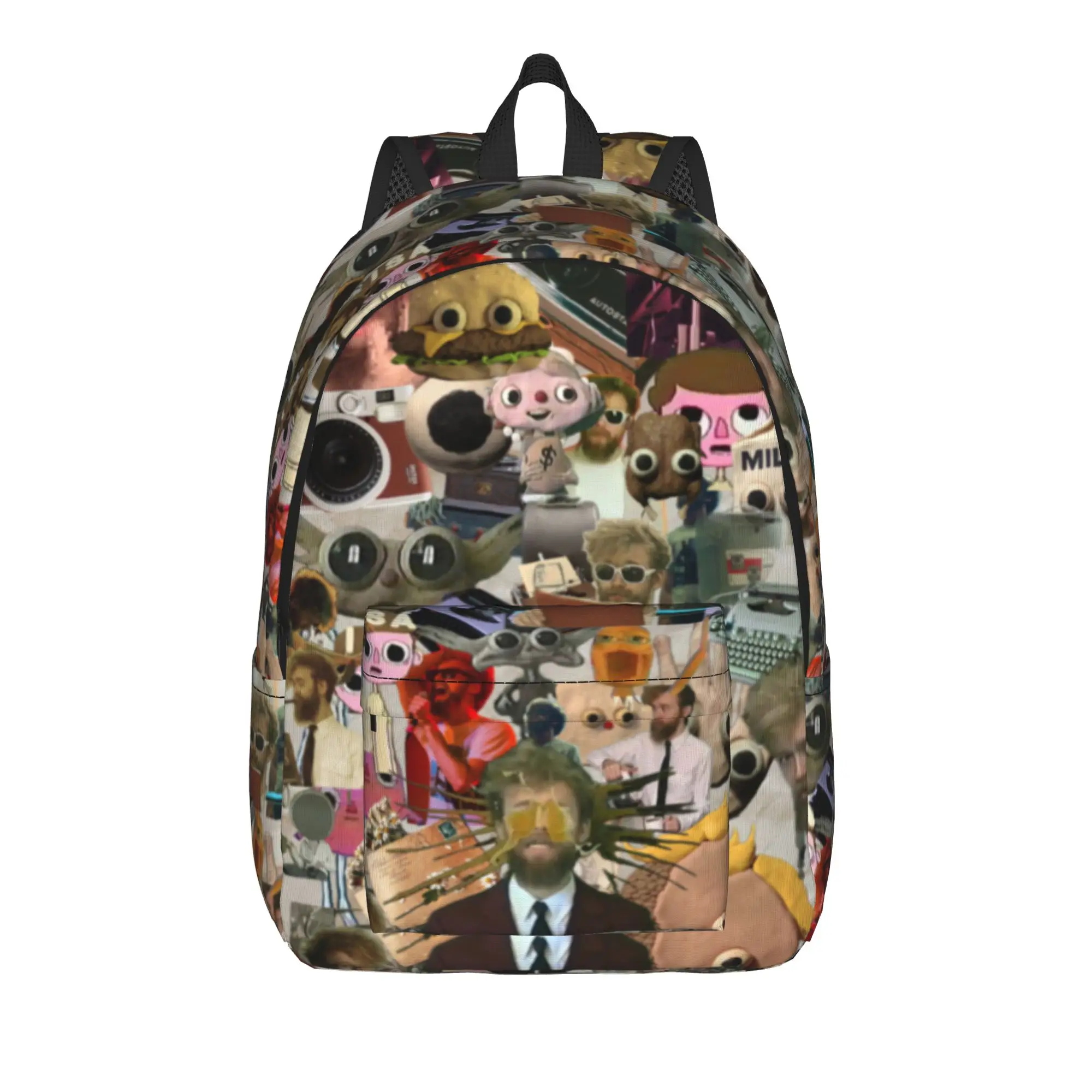 Jack Stauber Mix Backpack for Men Women Fashion High School Hiking Travel Daypack  College Shoulder Bag Sports