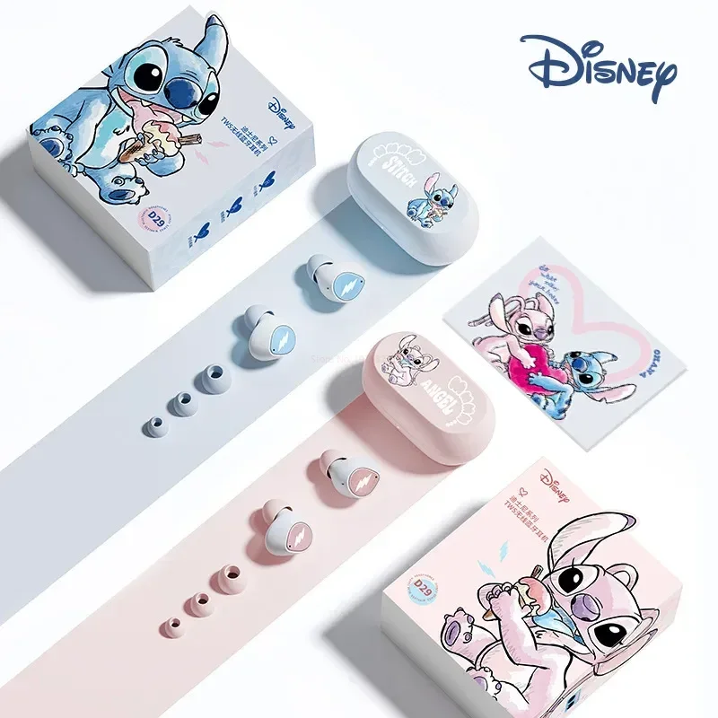 

Беспроводные Bluetooth-наушники Disney Lilo & Stitch Angel, Hi-Fi стерео, Hd-вызов, умные наушники с долгим сроком службы и низкой задержкой