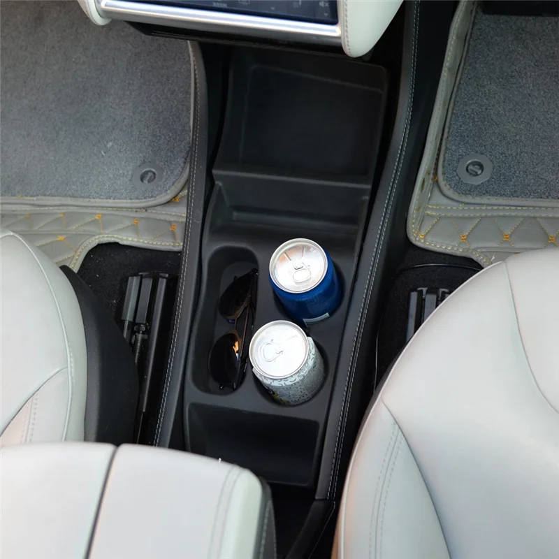 

A03E-Car Silicone Storage Box Console Container Center Insert Box For Tesla Model S 2012-2017