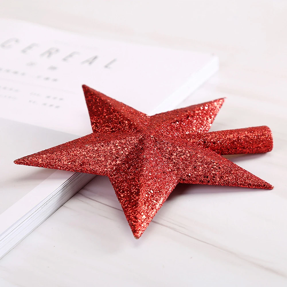 Christmas Tree Top Christmas Tree Top Star Pink Seasonal Decor Star Five-pointed Star Holiday Home Pendant Ornaments