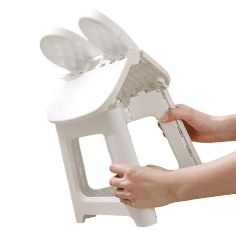 

Step Stool For Kids Cartoon Folding Step Stool With Back Support Thickened Small Sitting Stool Home Shoe Changing Chair For Home