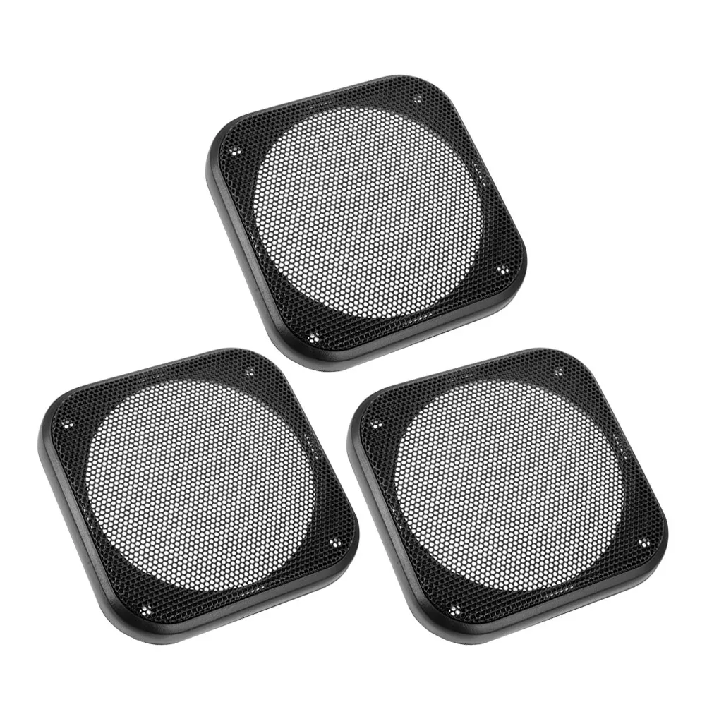 3Pcs Square Speaker Grill Cover Longlasting Car Audio Subwoofer Guard Protector Mesh Replacement Speaker Covers for Car