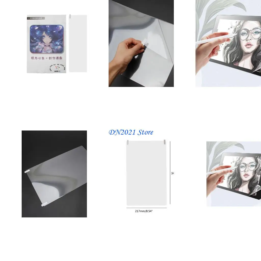 

Пленка экрана F3KE Anti-Glare High Sensitivity Съемная ПВХ пленка для Wacom 133 Графический рисунок таблетка