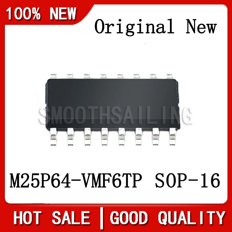 

10PCS/LOT New Original M25P64-VMF6TP M25P64-VMF6P 25P64V6P SOP-16 Chipset