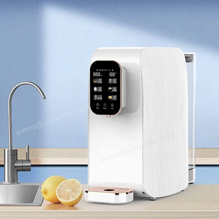 

Настольный диспенсер мгновенной горячей воды, очищенная вода с фильтром из активированного угля, 4-индикатор температуры OEM, CE, CB