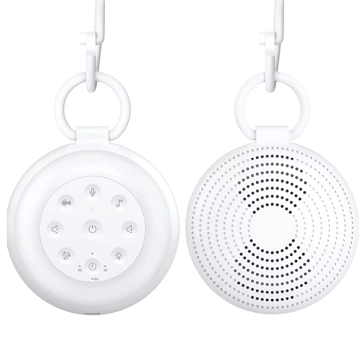 2025+ آلة صوت الطفل المحمولة مع 24 صوتًا مكبر صوت لاسلكي وظيفة آلة صوت الضوضاء البيضاء للأطفال مع ضوء ليلي #3