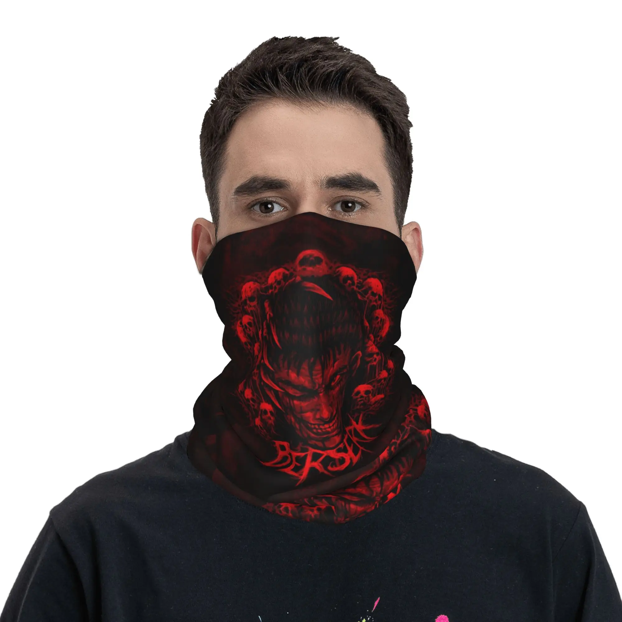 B-Berserks Bandana Tubular para Cuello con Protección UV, Cubre Cara, para Hombre, Diseño de Guerreiros de la Marca Warriors, Estampado de Cómic, Balaclava