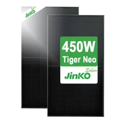 Jinko solar Tiger Neo N Type 450W 435W 440W N-Type 108 Half Cell All Black Monofacial Module 445W black frame roof solar panel