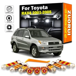 8Pcs No Error Canbus For Toyota RAV4 2001 2002 2003 2004 2005 LED Bulb Interior Dome Map Light Kit Reading Plate Luggage Lamp