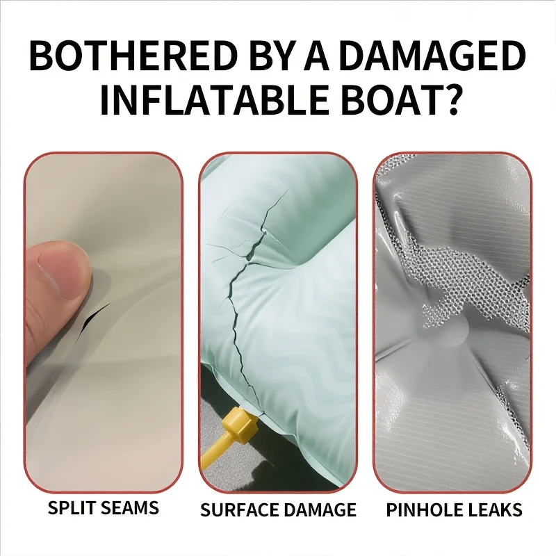 20ML Clear Flexible Repair Adhesive Waterproof 30Min Dry Glue For Inflatable Boat Kayak Air Mattress Swim Ring Waders PVC Rubber