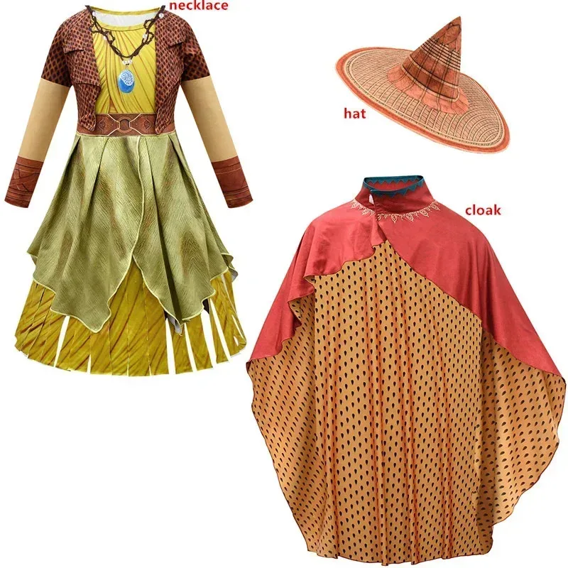 The Last Dragon and R-Raya Cosplay Costume Halloween for Kids Anime Cosplay Clothes Princess dress Children Performance Costume