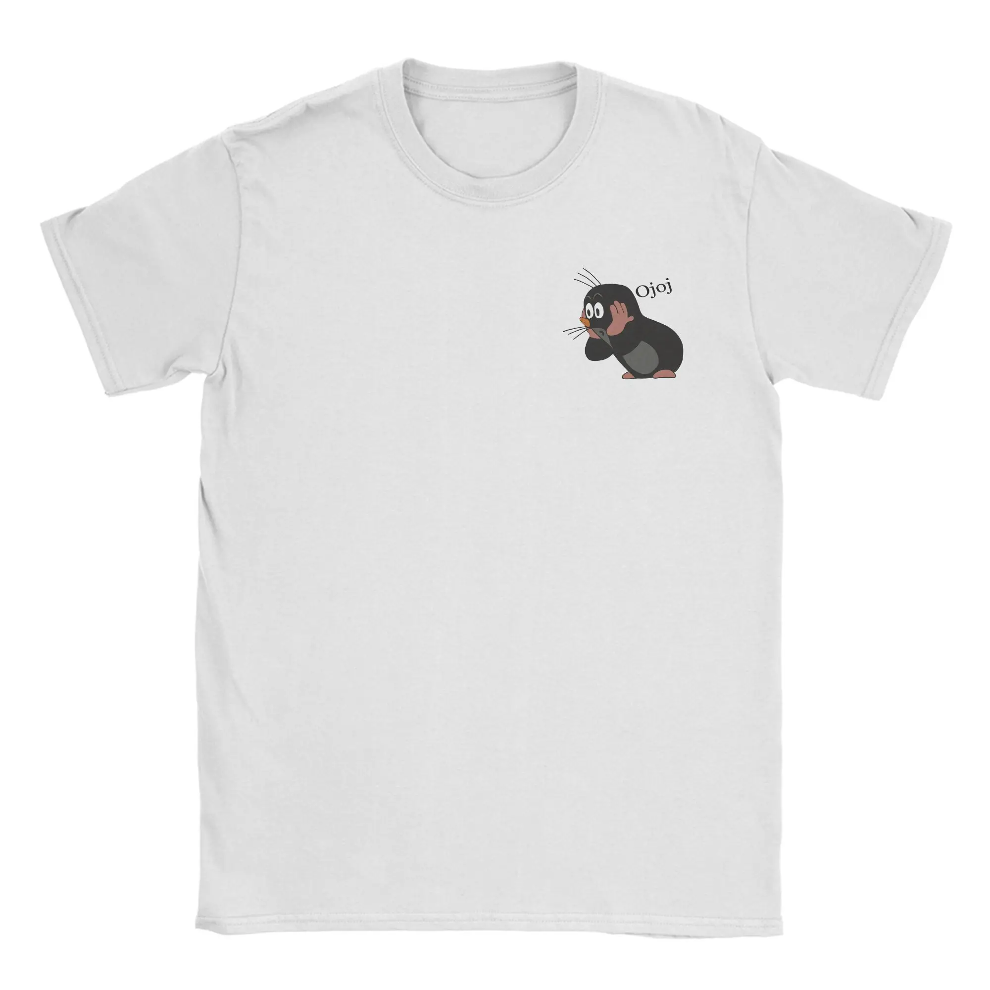 

The Little Mole Krtek Ojoj T Shirt Men's Cotton Vintage T-Shirt O Neck Cartoon Tees Short Sleeve Clothes Graphic