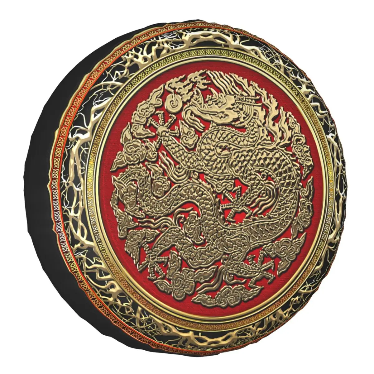 Viking Dragon Norse Mythology Spare Wheel Tire Cover Vikings Valhalla For Jeep RV SUV 4WD Vehicle Accessories 14-17