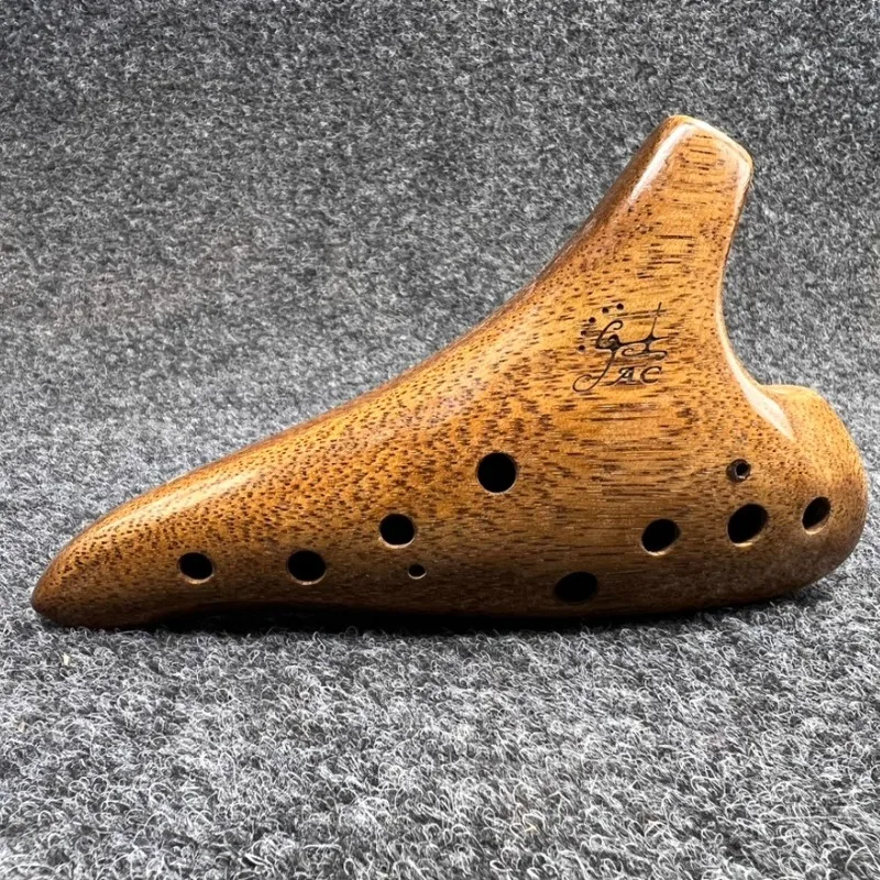 

Walnut Wood Ocarina Professional 12 Hole Alto Ocarinas AC Tone Handheld Orff Instruments Portable Beginners Musical Instruments