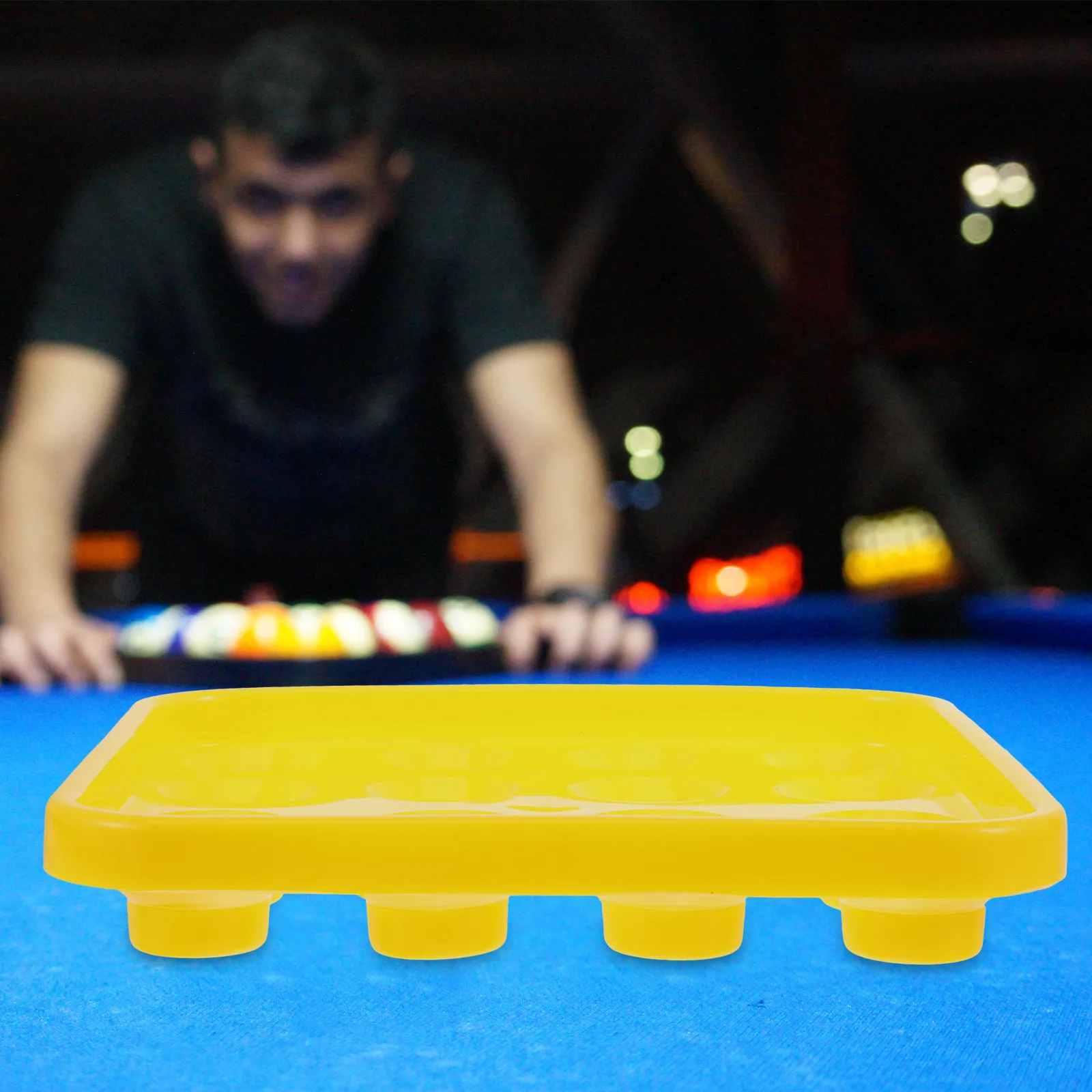 

Прозрачный пластиковый лоток для бильярдных шаров на 16 шаров, аксессуар для бильярдного стола для дома, клуба, вечеринок, лоток для удобного хранения и организации