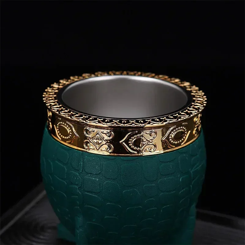 Taza de doble pared de acero inoxidable, vaso aislado para café, cerveza, Yerba Mate, taza para beber té, taza inoxidable de doble pared, 200ml, 1 ud.