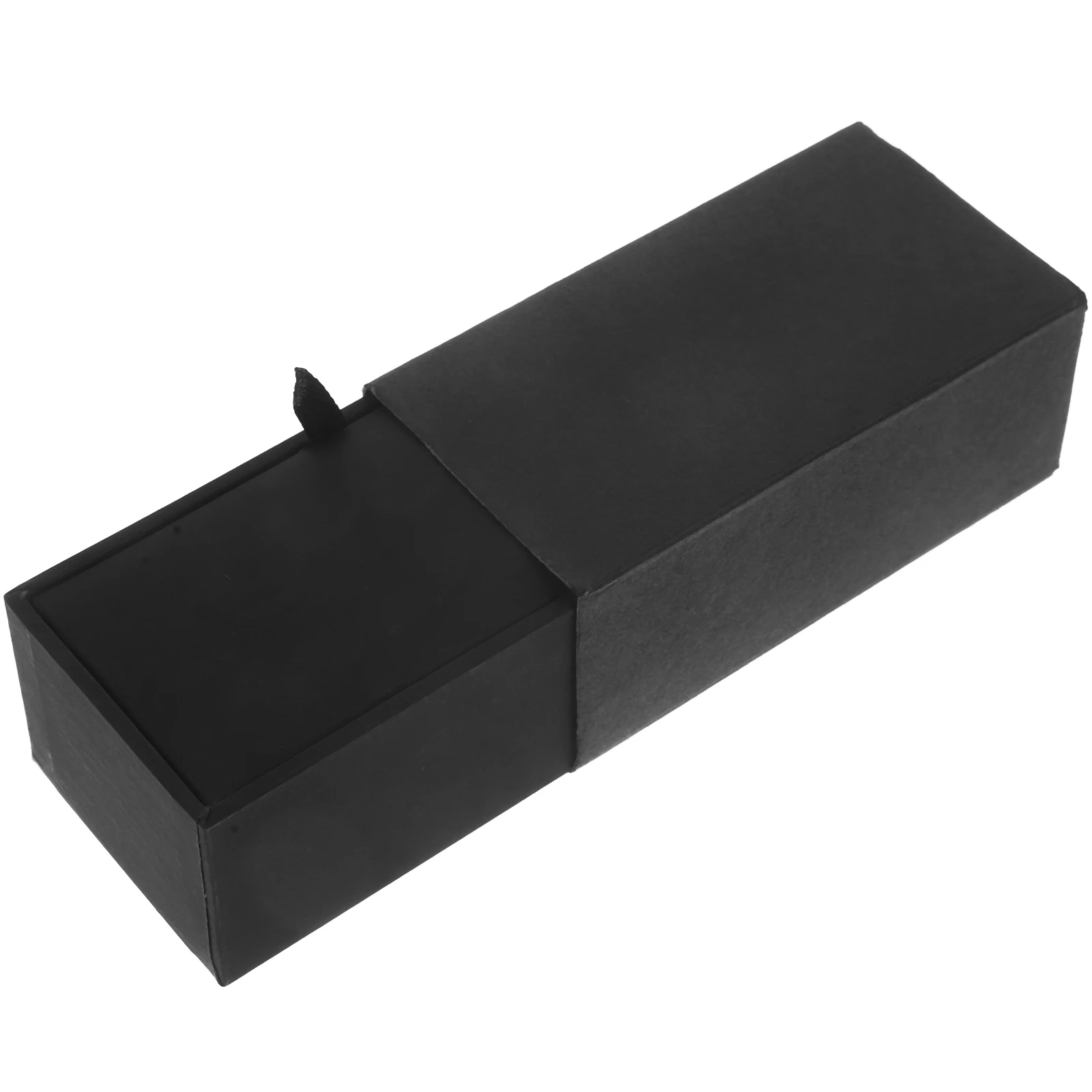 

Black Cufflinks Box Square Storage Jewelry Case For Travel Protective Empty Boxes Gifts Holder Display