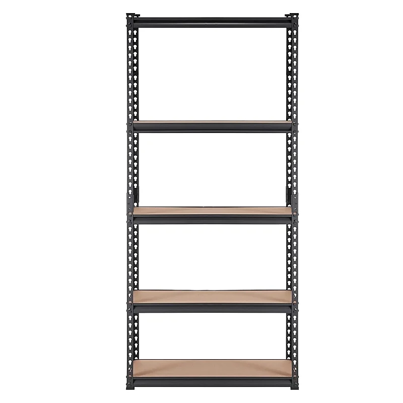 Boltless Rivet Shelving, 5-Layer Particle Board Storage Racks, 36 x 18 Inch/915mm Stacking Shelves, Powder Coated Home Garage