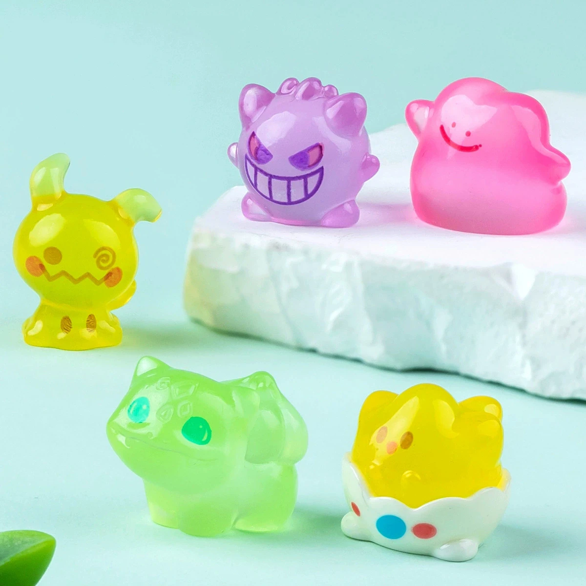 6 Stück/Set Anime-Figuren, niedliche Cartoon-Kawaii-Statuen, Sammelobjekte, Pocket Monsters-Modell, Kawaii-Desktop-Dekoration, Geschenk – Detail 6