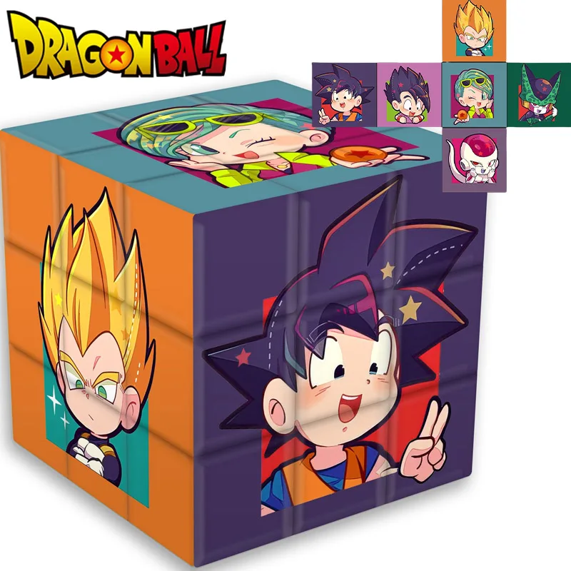 Dragon Ball Goku 3x3x3 Magic Cube Professional Speed Cube Stickerless Anti-stress Toys Speed Puzzle Christmas Gift for Children