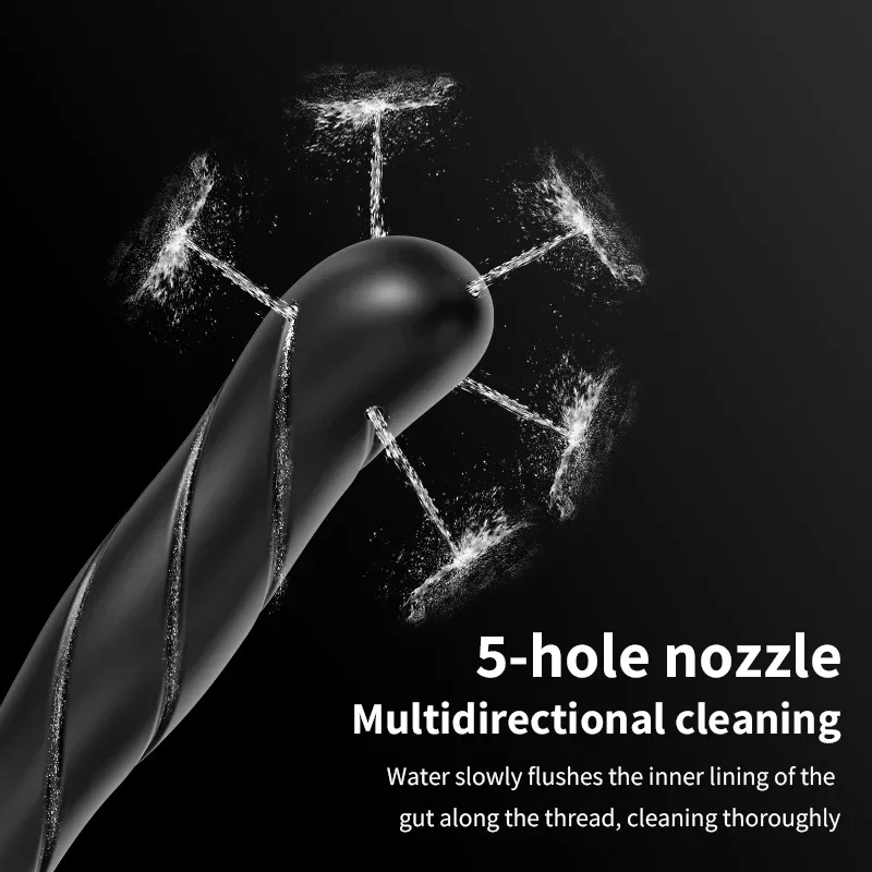 Nuevo Enjuague de Enema de silicona, tapones anales, cuentas para tirar del ano, limpieza Anal, juguetes eróticos BDSM para adultos, 18 enchufes, Vibrador Anal