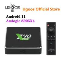 Ugoos X4Q Pro Smart TV Box Android 11 X4Q Pro 4GB 32GB X4Q Plus 4GB 64GB Amlogic S905X4 2.4G 5G WiFi BT5.1 1000M 4K Set Top Box