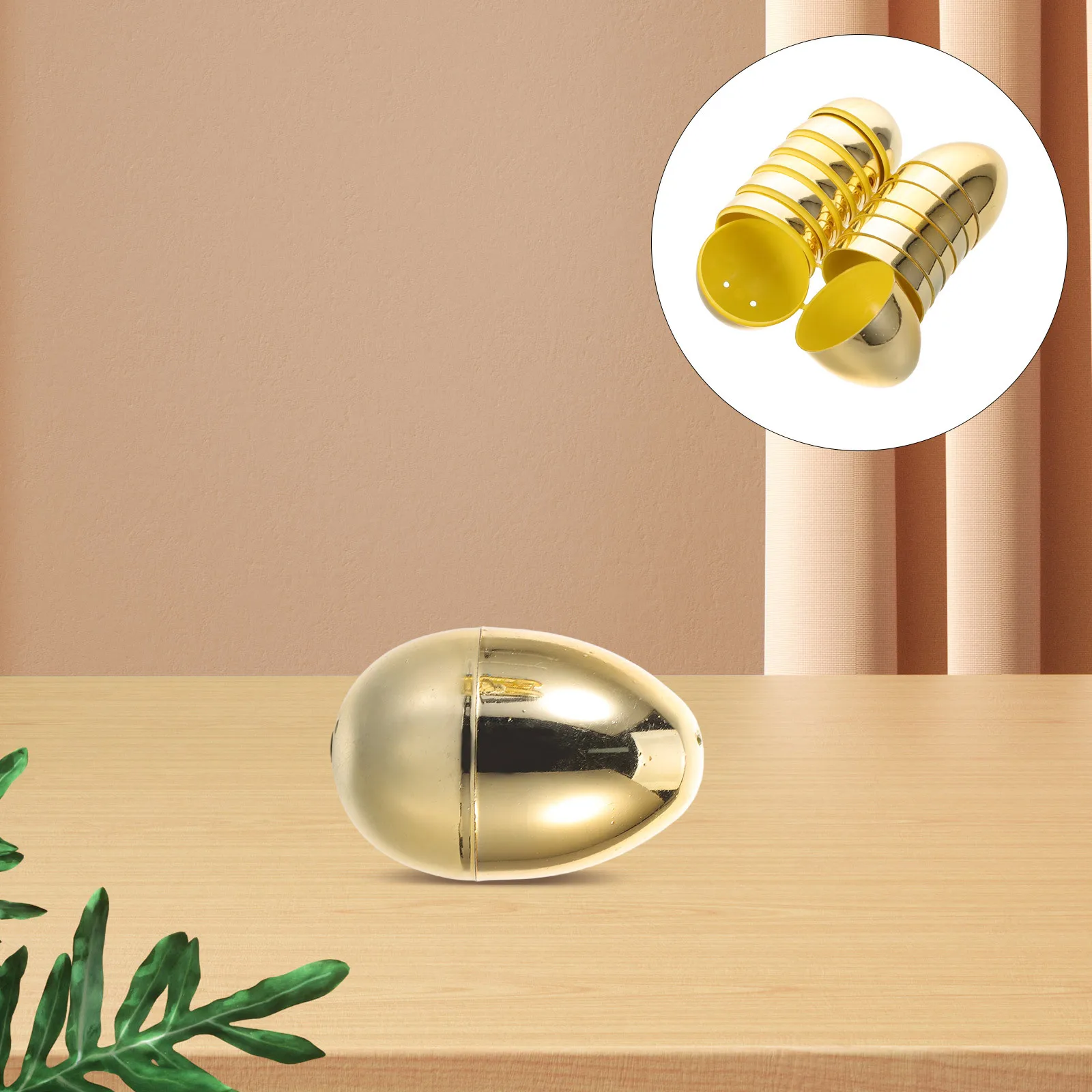 

16Pcs Golden Easter Eggs Fillable Plastic Balls Openable Raffle Prize Balls Party Favor Eggs Classroom Rewards Decorations