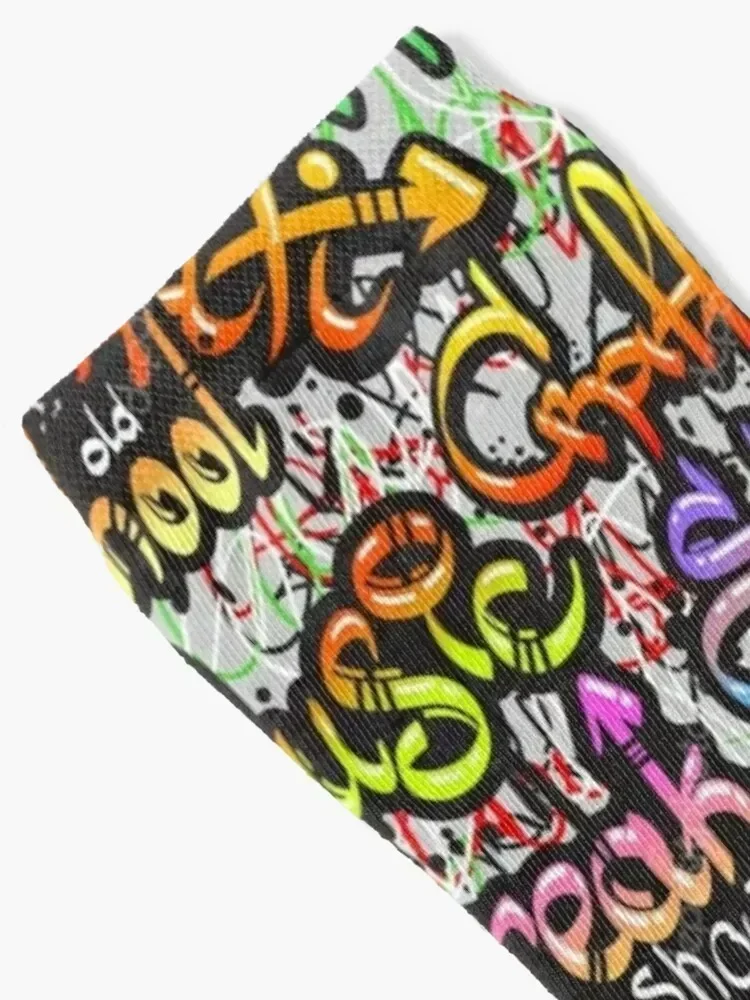 Graffiti Art Socks compression Crossfit new year funny gifts Socks Man Women's