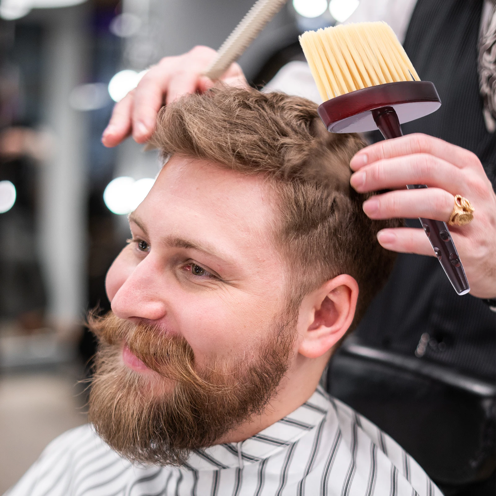 

Neck Duster Hair Cleaning Brush Barber Shop Must Have Durable Material Smooth Use Tidy Up Scattered Hair Neck Duster