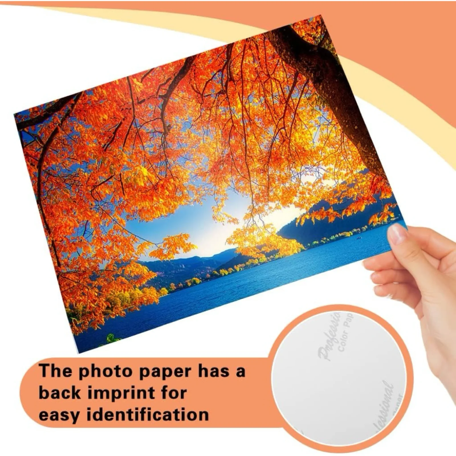 8×10 Inch 20 Sheets Glossy Photo Paper Printer Paper for Inkjet Printing 230gsm