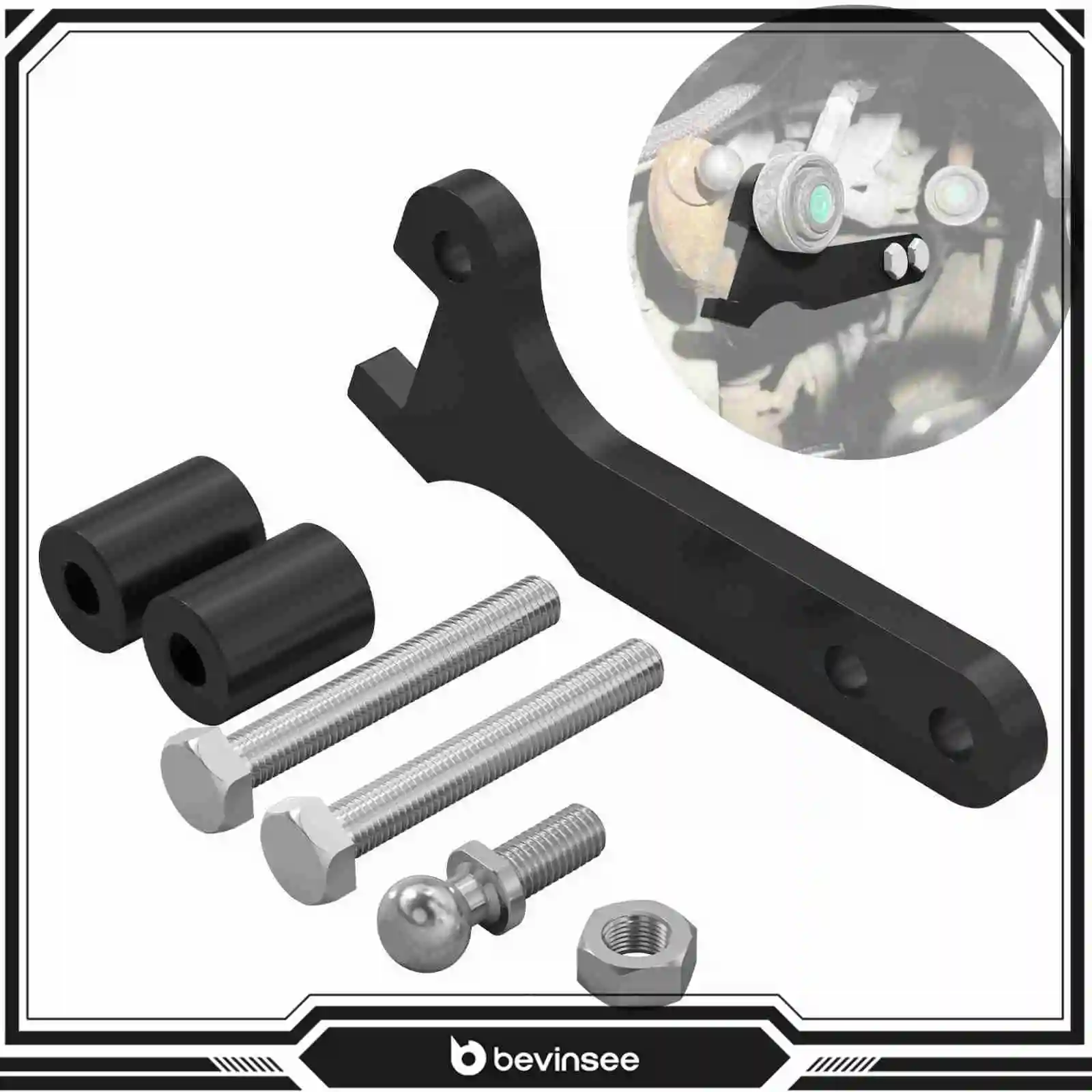 BEVINSEE Quick Short Shifter Kit 5 Speed for Abarth 595 500 695 w/C510 Gearbox for Fiat 500 Punto Panda for Alfa Romeo Mito 1.3L