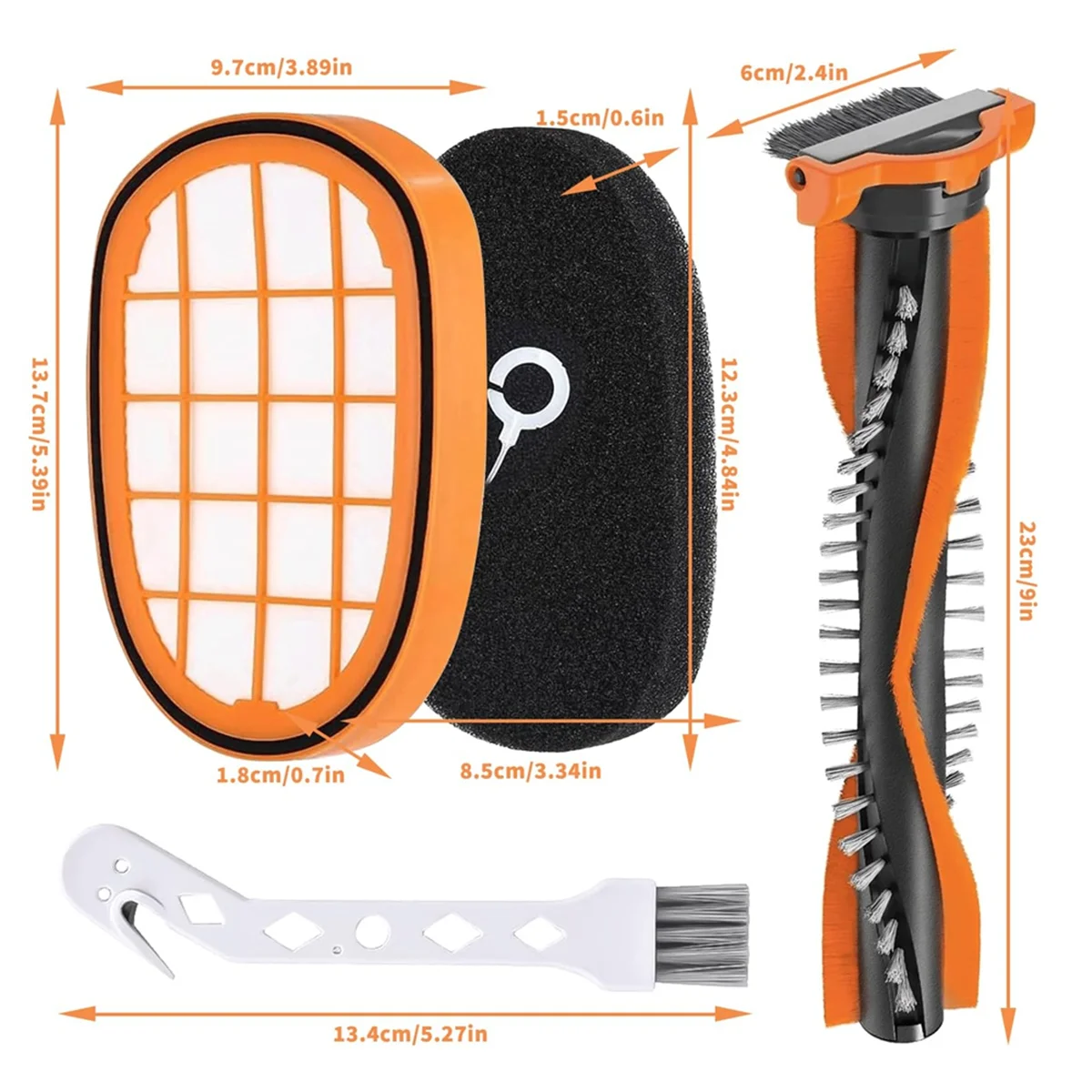 M17k para filtro de aspirador de pó philips speedpro max, escova de substituição de acessórios de aspirador de pó, para philips speedpro max