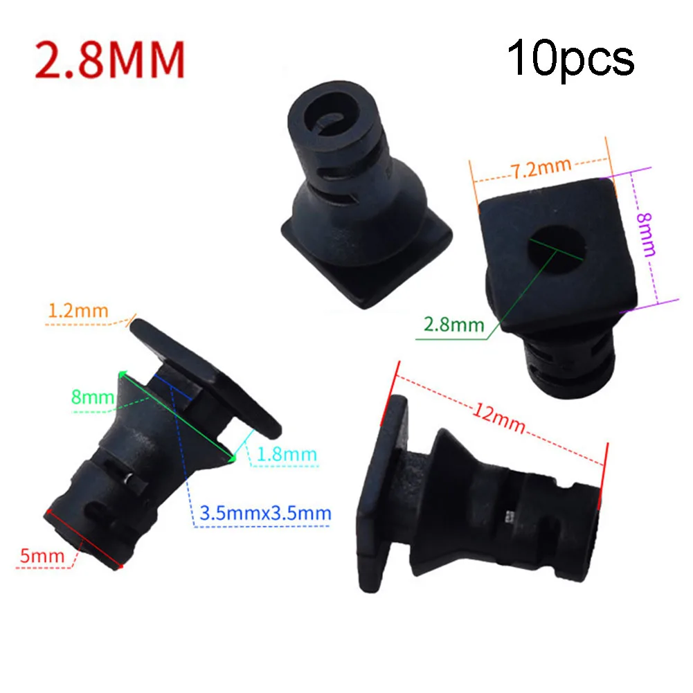 10pcs 2.8MM-5.6MM Cable Gland Connector Kit Rubber Strain Relief Cord Power Tool Cable Sleeves Wire Connectors Accessories