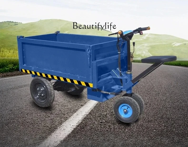 

ls 41Agricultural construction site electric three-wheeled dump truck sand and gravel mortar dump truck pulling bricks