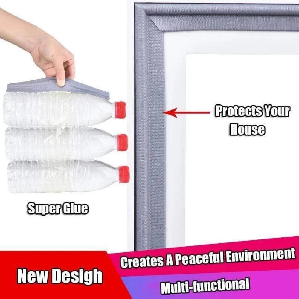 40M-4M Door Window Seal Strips Foam Draught Excluder Sliding Window Door Seal Soundproof Dustproof Gap Filler Wall Insulation