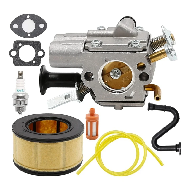 Kit de substituição do filtro de ar do carburador, motosserra durável Zama Carb, apto para Stihl MS271, MS291, MS261, MS271C, MS291C, MS261C, C1Q-S252