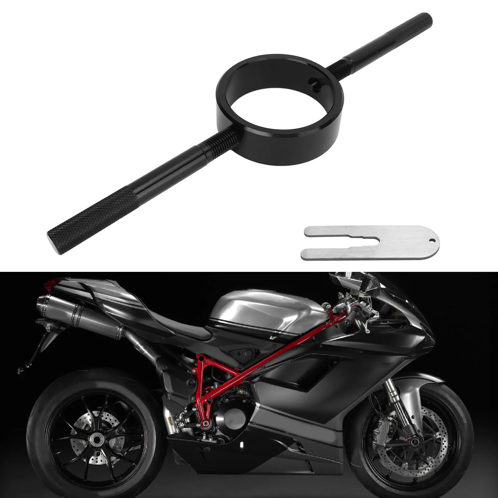 مجموعة أدوات ضاغط الربيع لشوكة الدراجة النارية لأبريليا F800GS Caponord أداة خدمة الشوكة أداة ضغط الربيع لفائف شوكة الدراجة