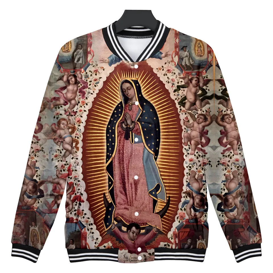 Our Lady Of Guadalupe Virgin Mary Mexico Mexican 3d print Jacket harajuku sweatshirt fashion hoodies streetwear Jackets clothes