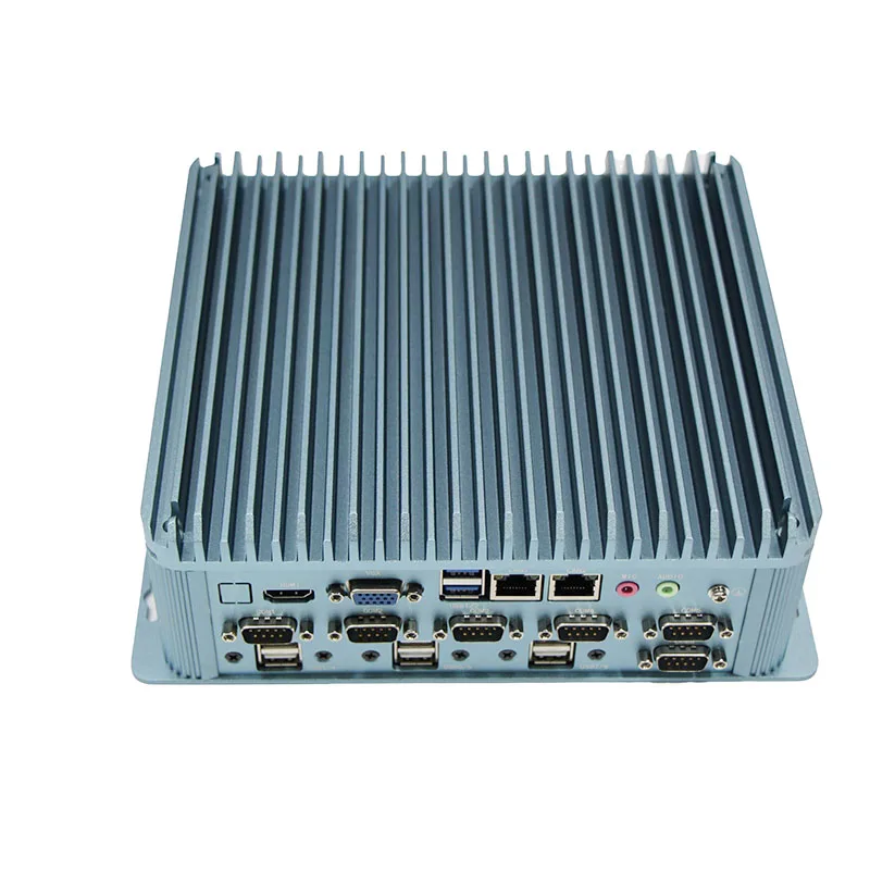 BIS Industrial Box Pc Win 10 Intel 6/7th بدون مروحة مقاومة للغبار بالكامل AI I7/i5/i3 CPU (LGA1151) Edge كمبيوتر صغير مدمج